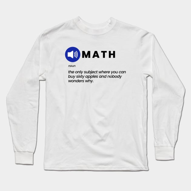 Math: The Apples Joke Long Sleeve T-Shirt by sarsia